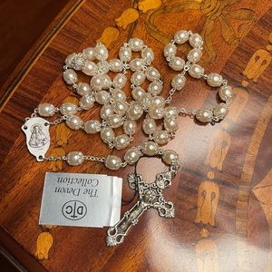 Pearl and Silver Rosary